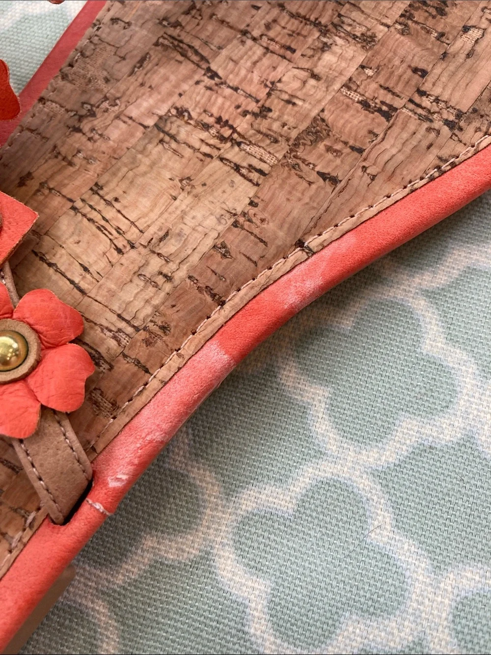 YellowBox Coral Floral Leather Honeysuckle Sandal